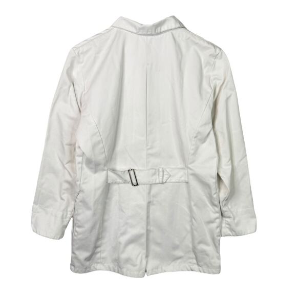 Clinique Vintage 80s White Uniform Jacket Lab Coat Employee Cosmetics Long 8 - Picture 2 of 6
